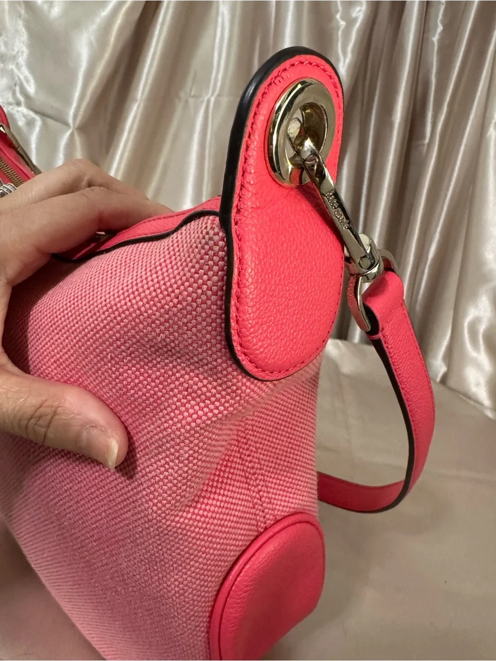Kate Spade  Rosie in pink canvas crossbody bag